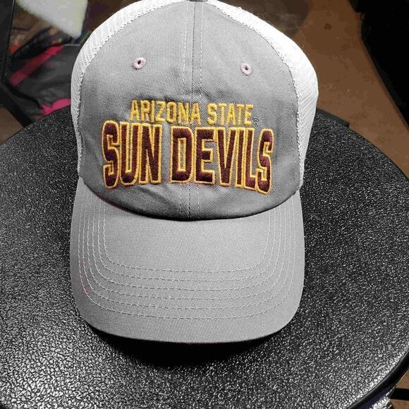SUN DEVILS ARIZONA STATE BALL CAP TRUCKERS HAT FOOTBALL - Picture 1 of 8